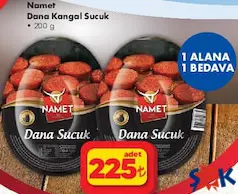 NAMET DANA KANGAL SUCUK 200 G 1 ALANA 1 BEDAVA